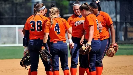The Orange huddles during the Georgetown game. Photo by Mark Gail1