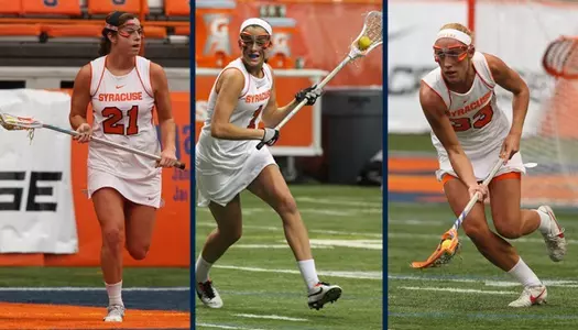 2013 All-Americans Kayla Treanor, Alyssa Murray and Becca Block