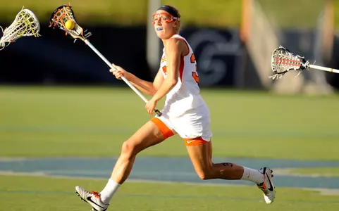 Becca Block takes on Connecticut in the BIG EAST Tournament.