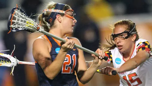 Kayla Treanor on the attack against Maryland.