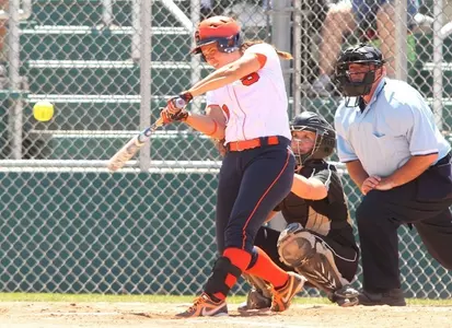 Corrine Ozanne bats.