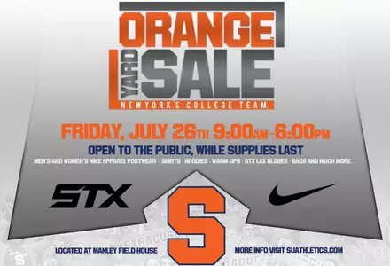 SU Athletics to host yard sale