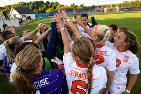 The squad gathers prior to the start of the game.