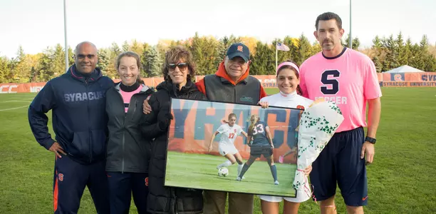Alexis Koval on Senior Day.
