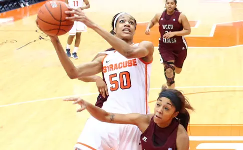 Briana Day hard to the bucket.