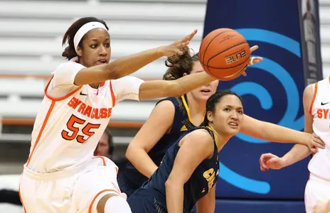 Bria Day takes this rebound.