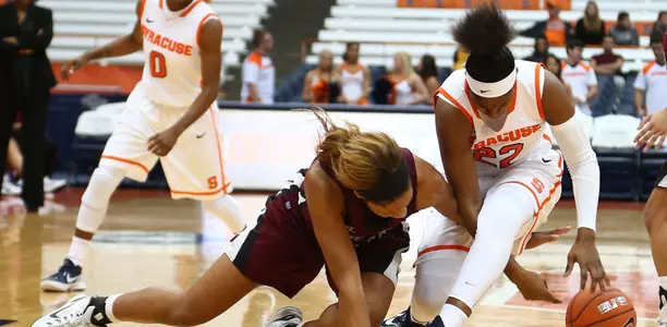 Taylor Ford scrambles for the ensuing loose ball.