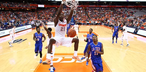 Tyler Roberson with the dunk.