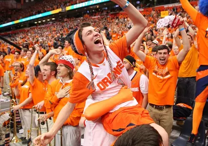 Brett Garberman reacts to a go ahead goal in overtime.