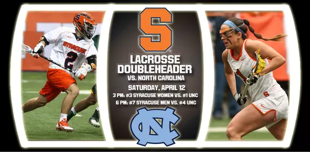 Syracuse lacrosse hosts North Carolina.