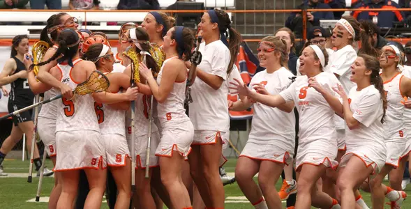 Orange celebrates a victory.