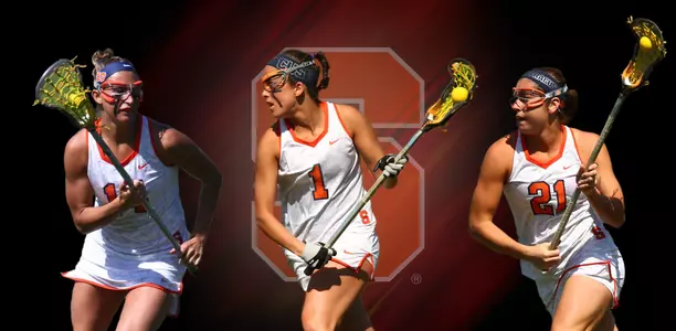 Kasey Mock, Alyssa Murray and Kayla Treanor earn All-America honors.