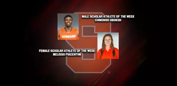 Obokoh and Piacentini scholar athletes