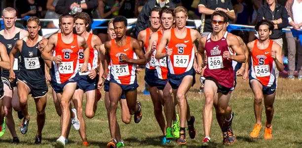 'Cuse XC men's at the 8k start.