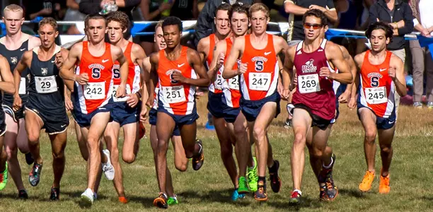 'Cuse XC men's at the 8k start.