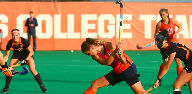 Lies Lagerweij winds up for a shot on goal.