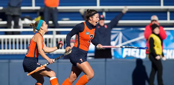 Alma Fenne celebrates the game's first goal