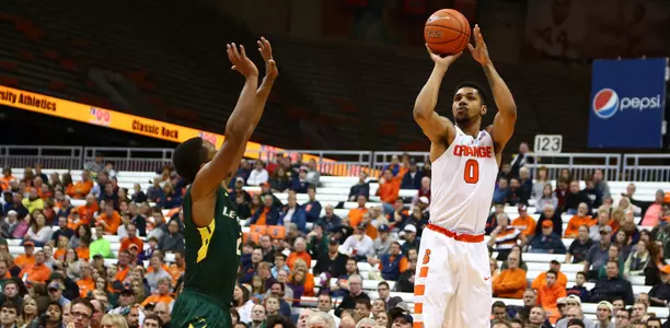 Michael Gbinije led Syracuse with 21 points against LeMoyne.