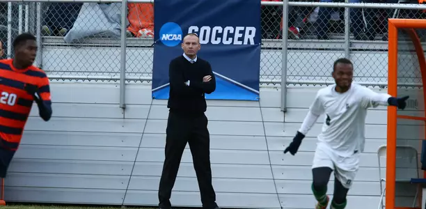 Head coach Ian McIntyre directs the Orange.
