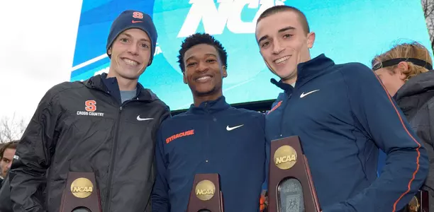 Hehir (left), Knight (center) and Bennie (right) honored