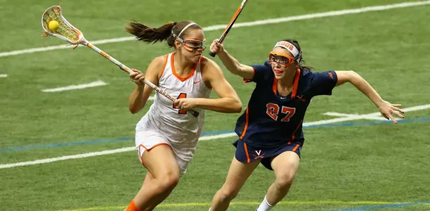 Erica Bodt on the attack against Virginia.