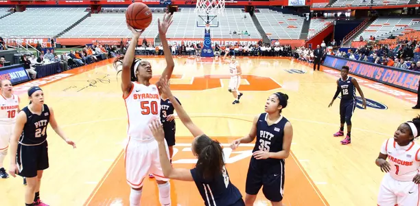 Briana Day for two of her 15-points against Pitt.
