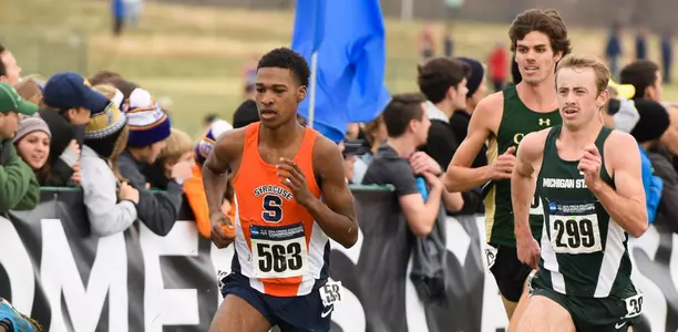 Justyn Knight nears the finish.
