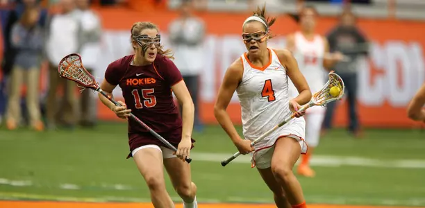 Erica Bodt on the attack against Virginia Tech.