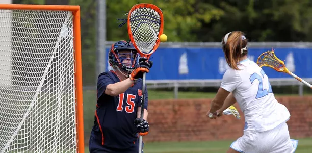 Kelsey Richardson makes a save in the ACC title game.