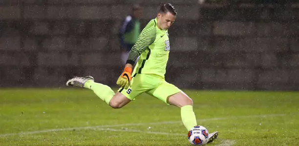 Hendrik Hilpert made two saves against Pittsburgh in the ACC Tournament.