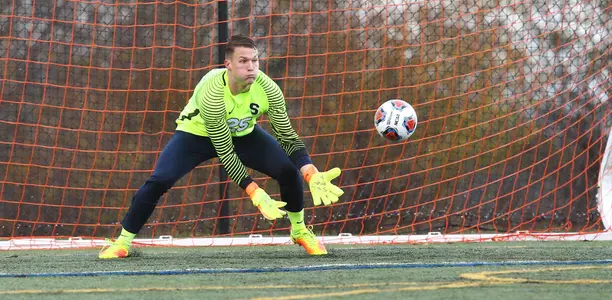 Hendrik Hilpert made a career-high eight saves against UNC in the NCAA Tournament third round.