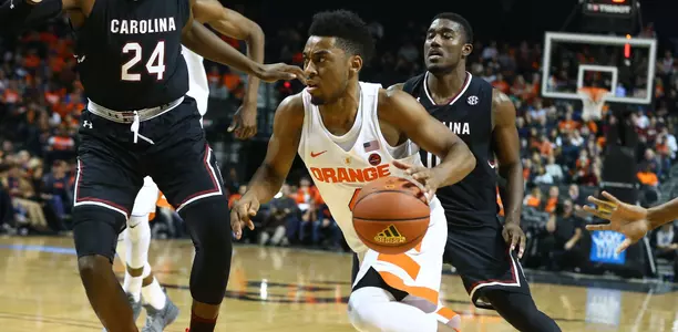 John Gillon takes on South Carolina.
