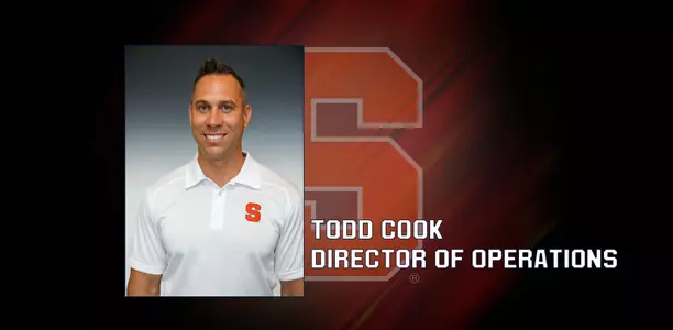 Todd Cook has joined the Syracuse men's soccer coaching staff as director of soccer operations.