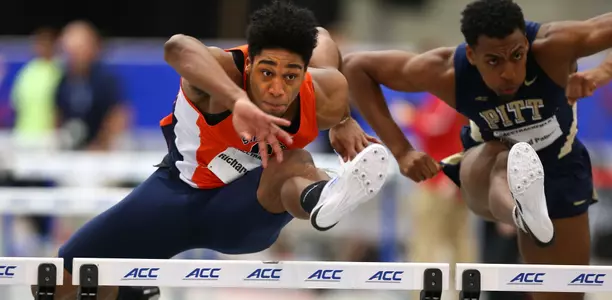 Richard Floyd in the 60-meter hurdles.
