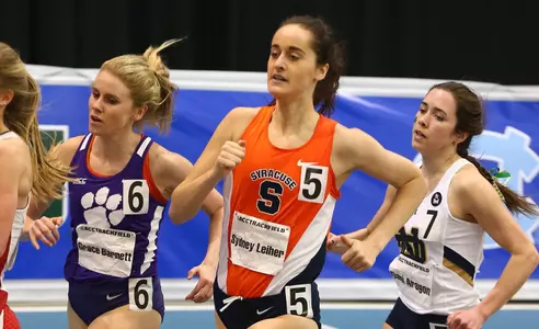 Sydney Leiher runs in the mile.