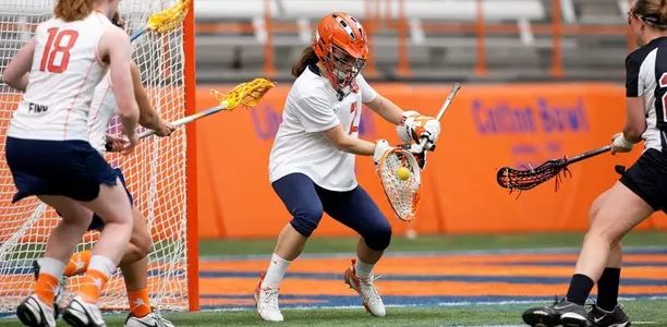 Liz Hogan makes the save.