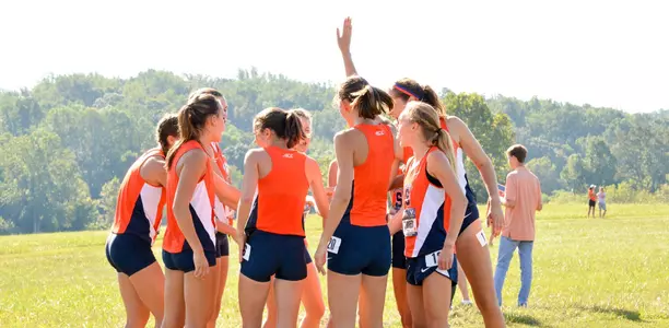 The women's team gets ready to race