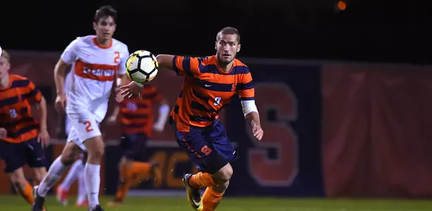 Johannes Pieles scored his fifth goal of the year against Clemson.