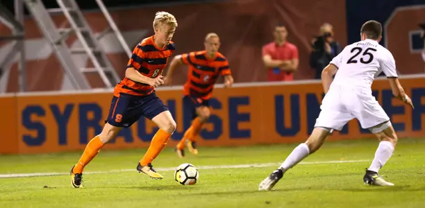 Jonathan Hagman on the attack against Akron.