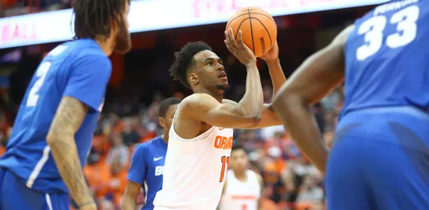 Oshae Brissett set a school record after going 16-for-16 from the free throw line against Buffalo.