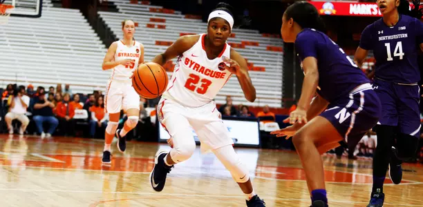 Young drives the lane vs. Northwestern