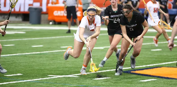 Morgan Widner picks up the draw against Binghamton.