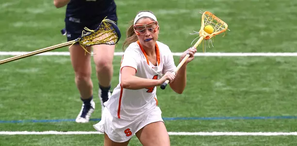 Cara Quimby scored a pair of goals against Notre Dame.