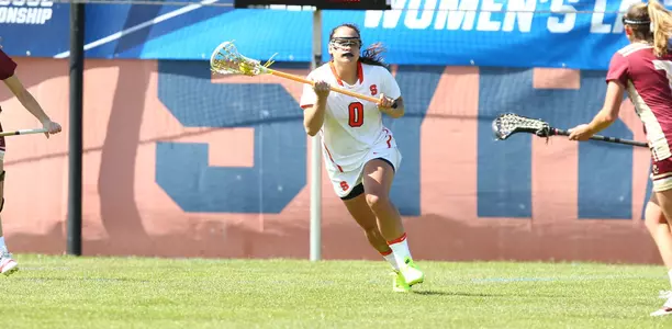 Kaeli O'Connor on the clear against Boston College in the second round of the NCAA Tournament.