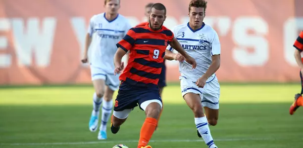 Johannes Pieles scored a goal against Hartwick.