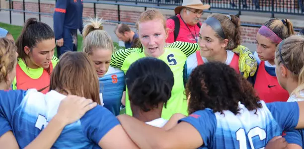 Women's Soccer Huddle