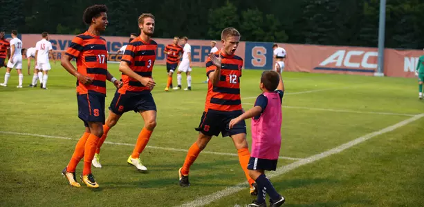 John-Austin Ricks celebrates his goal against Louisville.