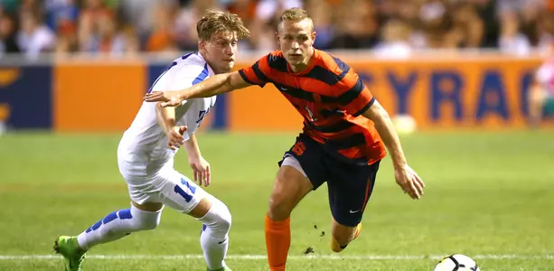 Jan Breitenmoser goes for the loose ball against Duke.