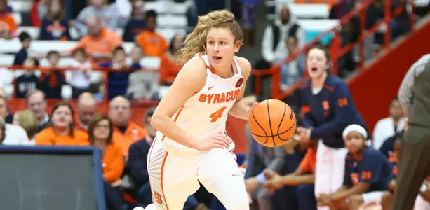 Tiana Mangkahia looks for an open teammate against Pitt.