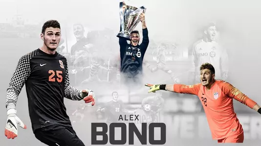 Alex Bono returns to the SU Soccer Stadium on Monday, Oct. 8.